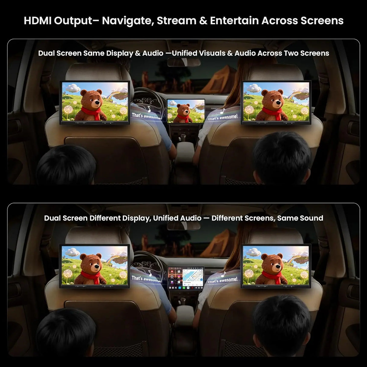 ATOTO V10G141OC 14.1" QLED Android Double DIN Car Stereo, 6GB+128GB, 4G LTE, In-Car Karaoke, Pro DSP with 4V Pre-Outs, 4-Channel Dash Cam Recording, aptX HD Bluetooth 5.4, HDMI Out, Wireless Apple CarPlay & Android Auto