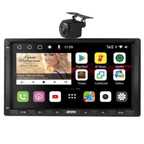 s8 double din car stereo with backup camera