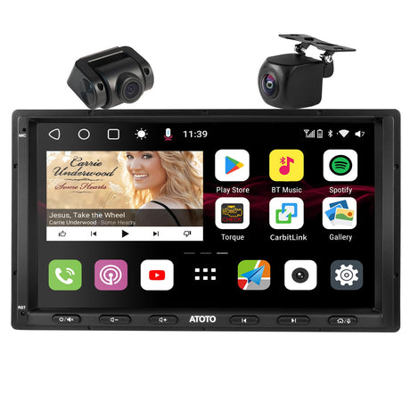 S8 7" car stereo with dual camera
