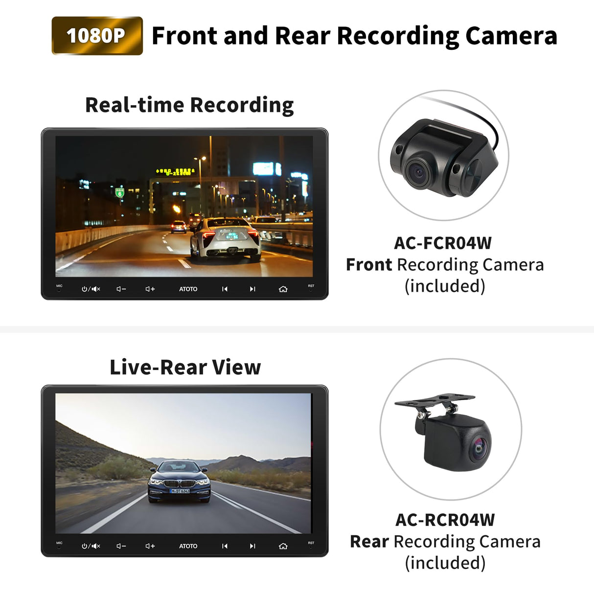 ATOTO S8G2099UN 9" Double Din Car Stereo, 1080P Front & Backup Camera Input, 6G+128G, QLED Touchscreen, Wireless CarPlay & Android Auto, 4G, Wi-Fi, Dual BT, DSP, AMP, SUB, GPS, S8 Gen3