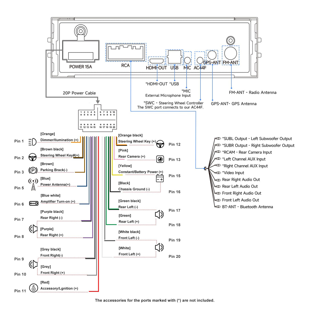 ATOTO A5LG110T 10" Double Din & Single Din Head Unit with Floating Display, Wireless CarPlay & Android Auto, WiFi/USB Bluetooth Tethering, MirrorLink, DSP/FM/RDS