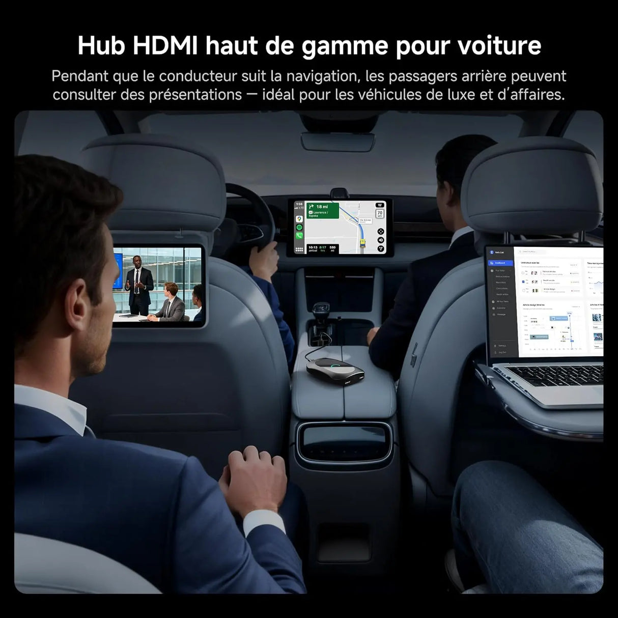 ATOTO CB7SATN CarPlay AI Box, Kabelloses CarPlay & Android Auto, 4G LTE (SIM), 256GB, HDMI In/Out, GPS, OBD, Dual Bluetooth, WLAN, USB C/A, OTA
