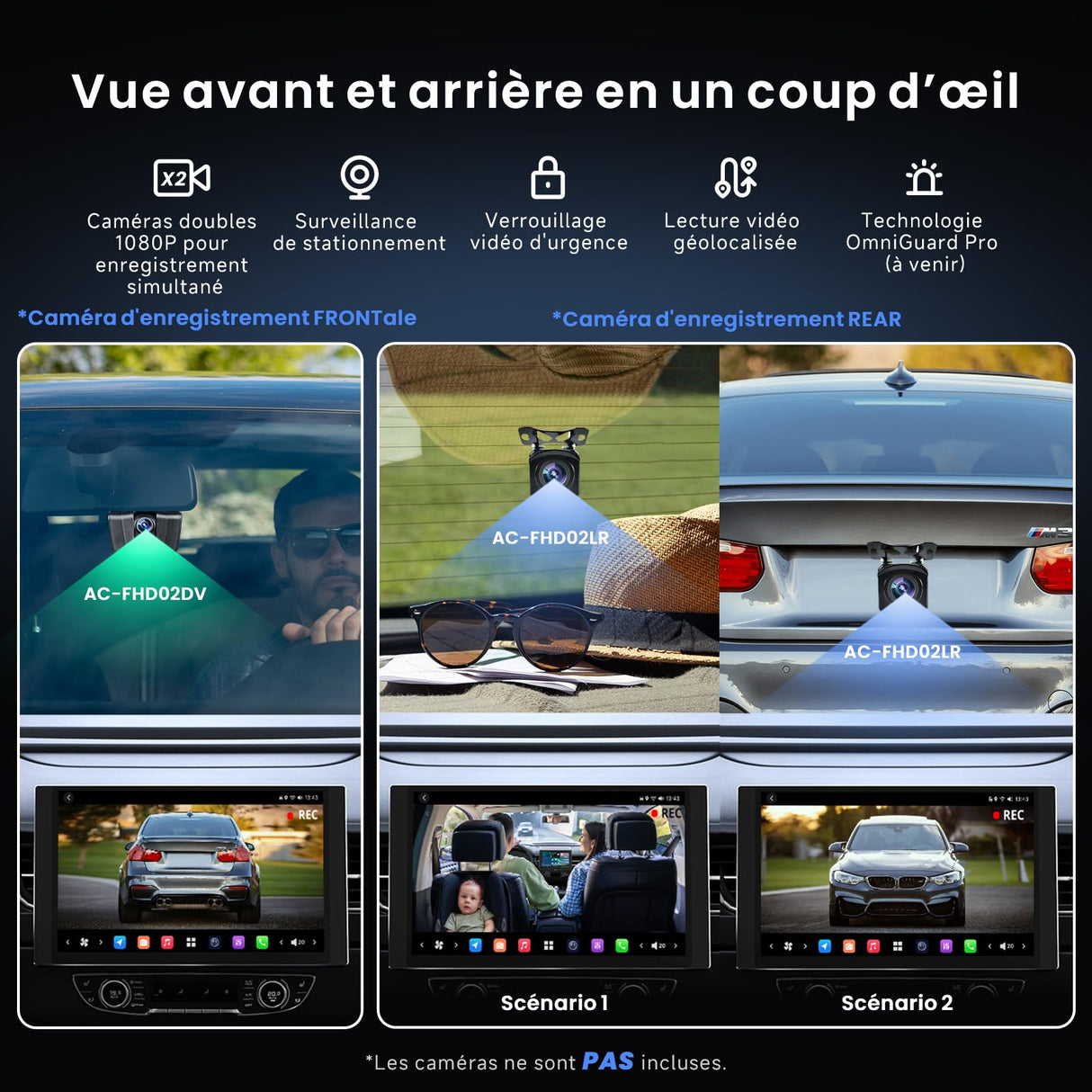 ATOTO X10G225E 12.5" Autoradio Bluetooth Android QLED 2 Din, 8+128 Go, CarPlay sans fil & Android Auto, 4G LTE, Assistant vocal IA, GPS, Microphone double, LRV, Entrée HDMI