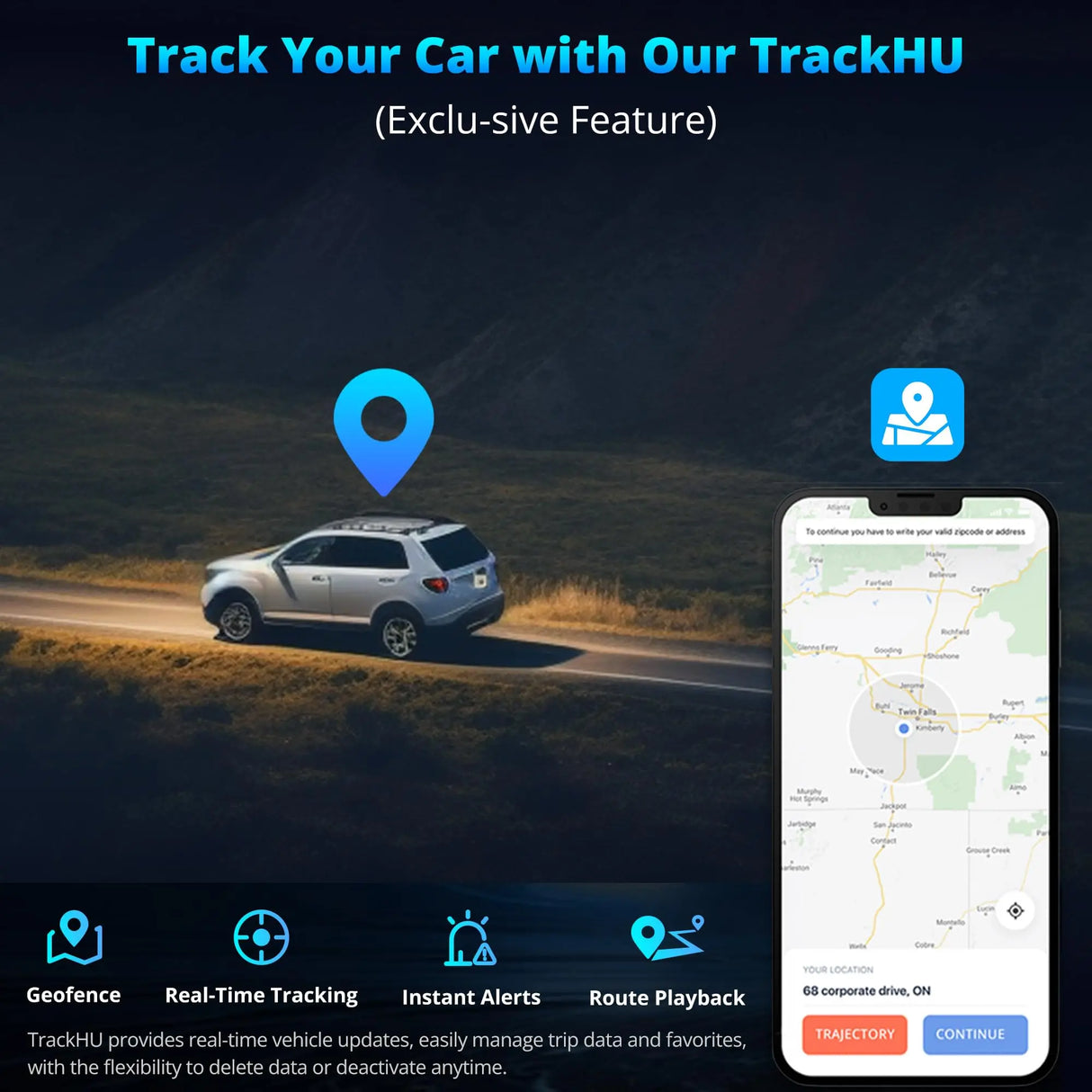 ATOTO A5LG2A7T 7" Android Double Din Car Stereo with Front DVR Cam, Touchscreen, Wireless 24-Band EQ, WiFi/BT/USB Tethering, FM/AM, 2+32G