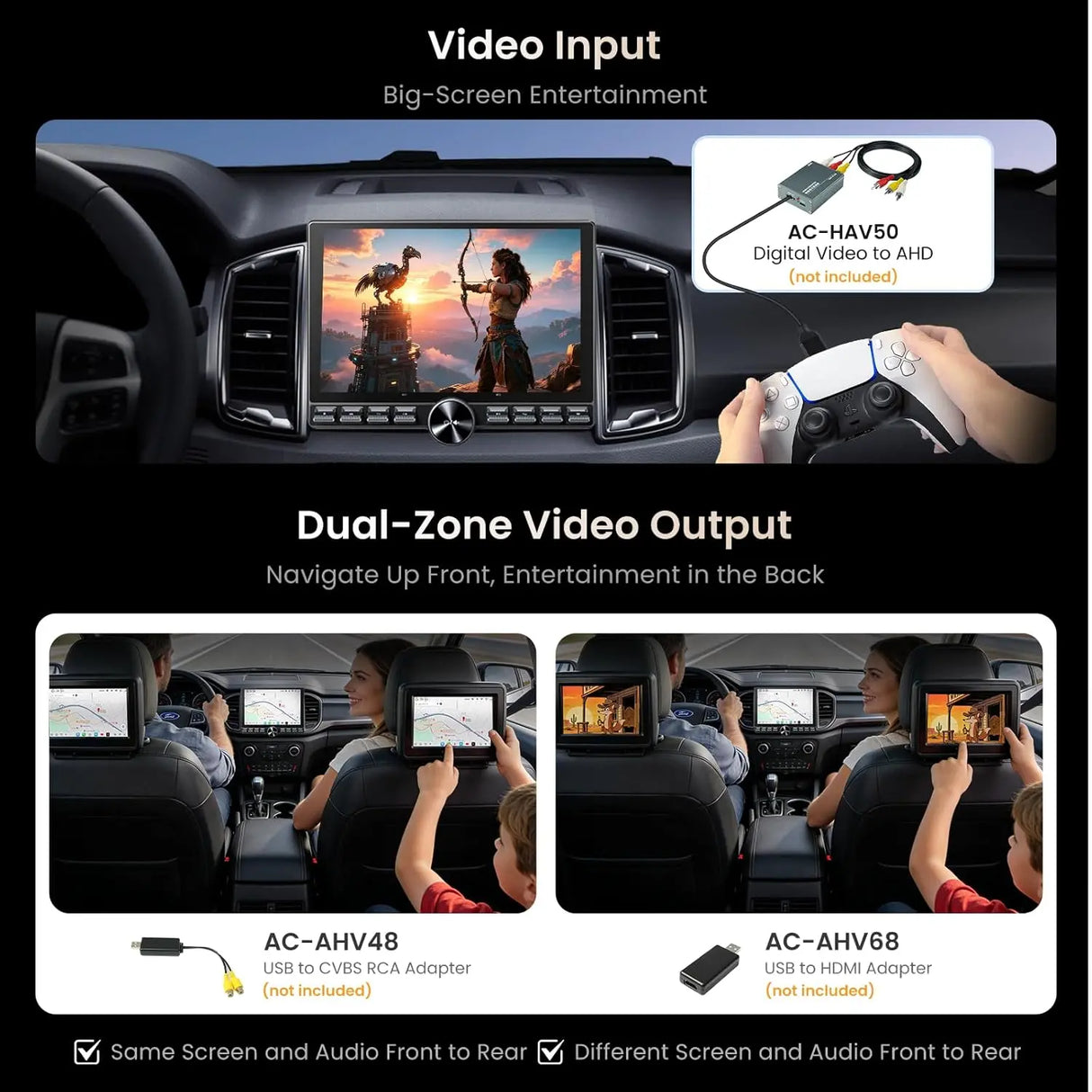 S8G2A74SD 7" Double DIN Android Car Stereo
