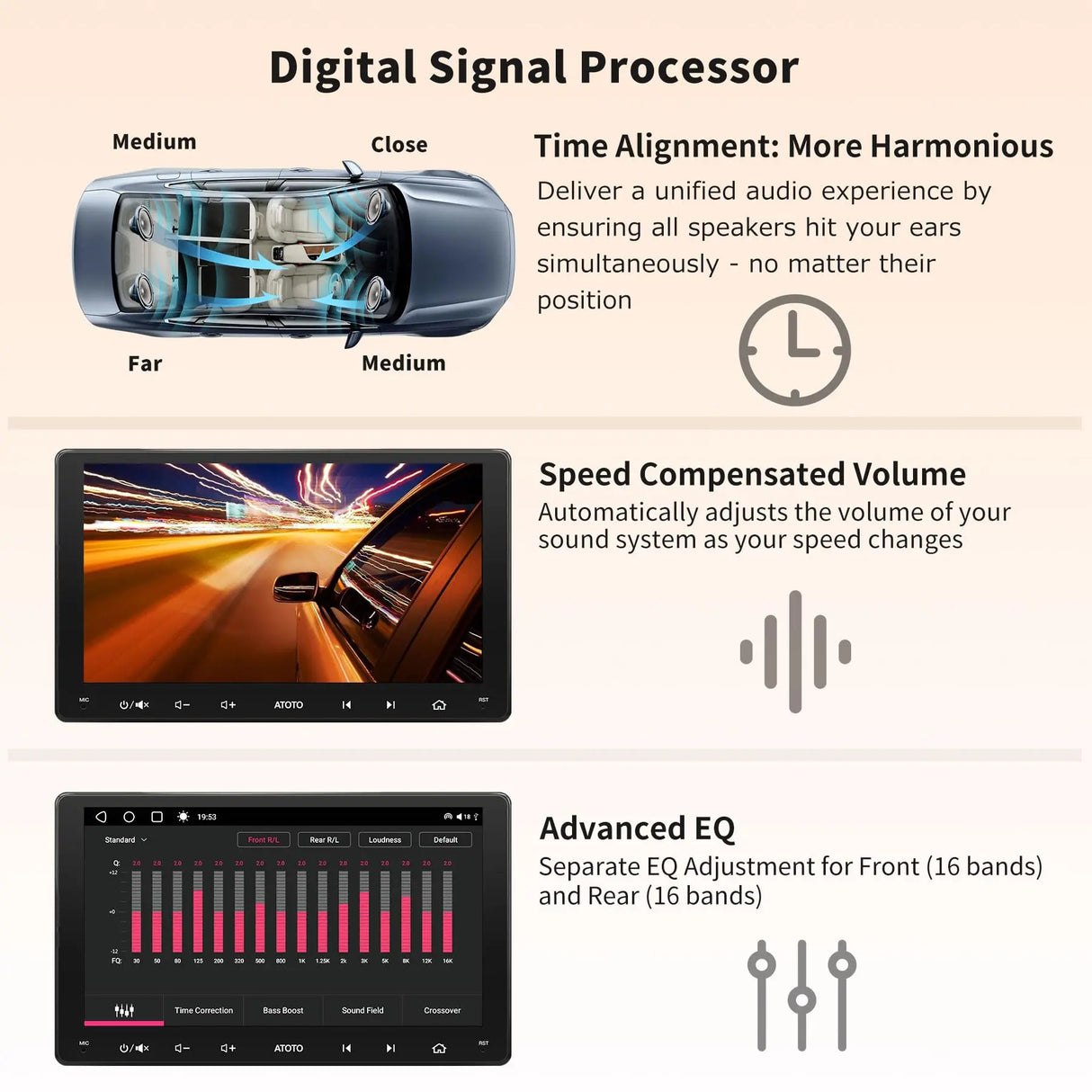ATOTO S8G2094MS 8-Core 9" Android Double Din Car Stereo, QLED Touchscreen, Wireless CarPlay & Android Auto, Dual Bluetooth, GPS Tracking, SCVC,4G LTE/WiFi&BT&USB Tethering