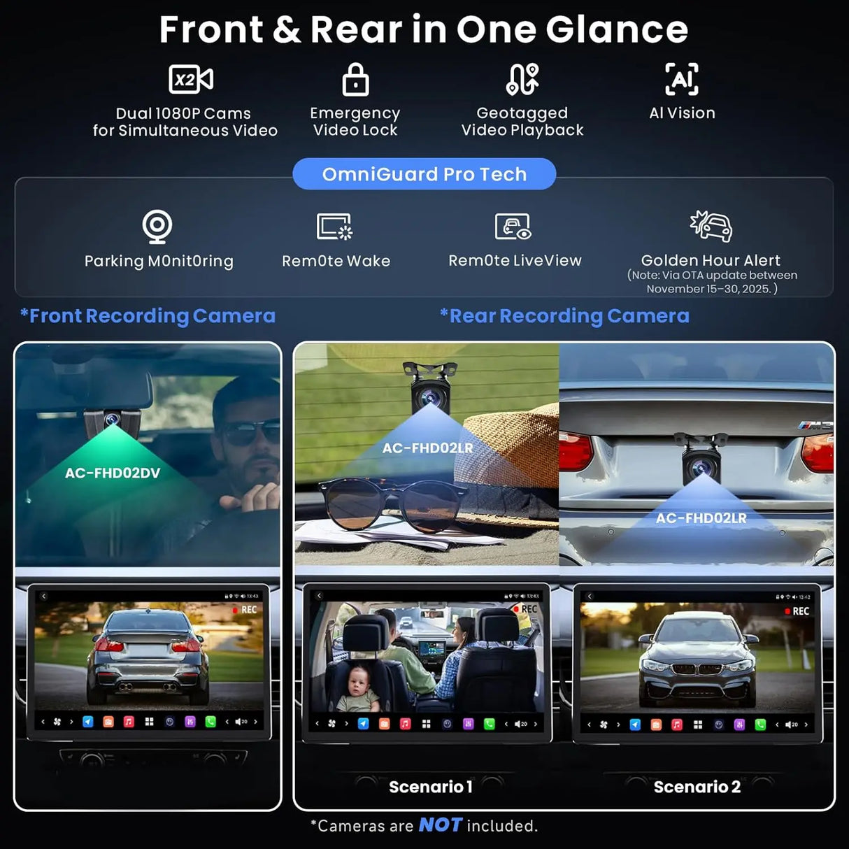 ATOTO X10G141E 14.1" QLED Single Din & Double Din Radio with AI Android System, 8GB+128GB, FlexView Display, 7.1.2 Surround Audio, 4G LTE, Dual-Band WiFi, 36-Band EQ, Wireless CarPlay & Android Auto, ADS Protocol Compatible