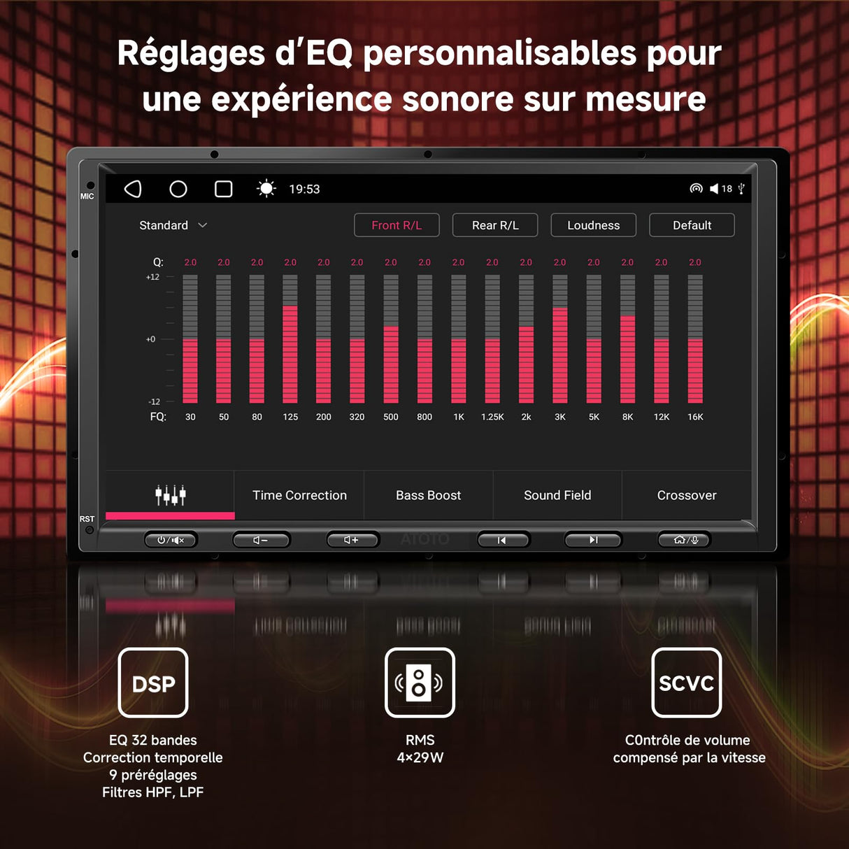 ATOTO S8G2A79UN 7" Double Din Autoradio Android avec Caméras Avant & Arrière 1080P, CarPlay/Android Auto Sans Fil, Écran Tactile QLED, 6Go+128Go, 4G, Wi-Fi, Bluetooth, USB, DSP, AMP, SUB, GPS & AI