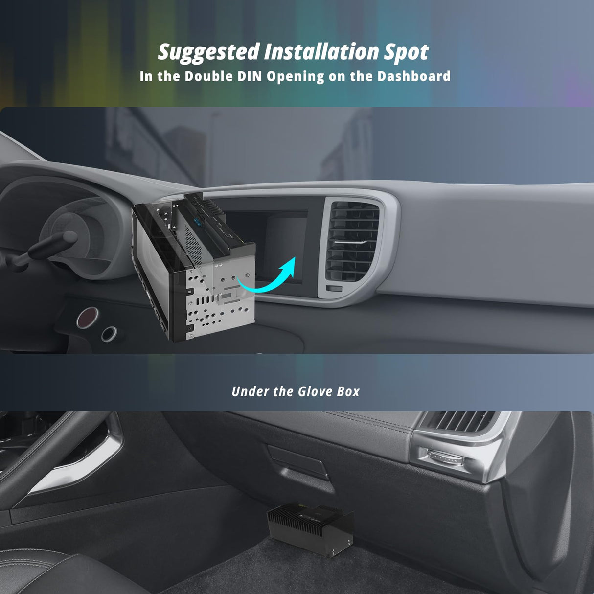 ATOTO CA-AEC02 Car Amplifier, 4-Channel, 392W Max, 4 Ohm, Class A/B, Built-in Line-Out Converters, High Sound Quality, Car Audio Amplifiers