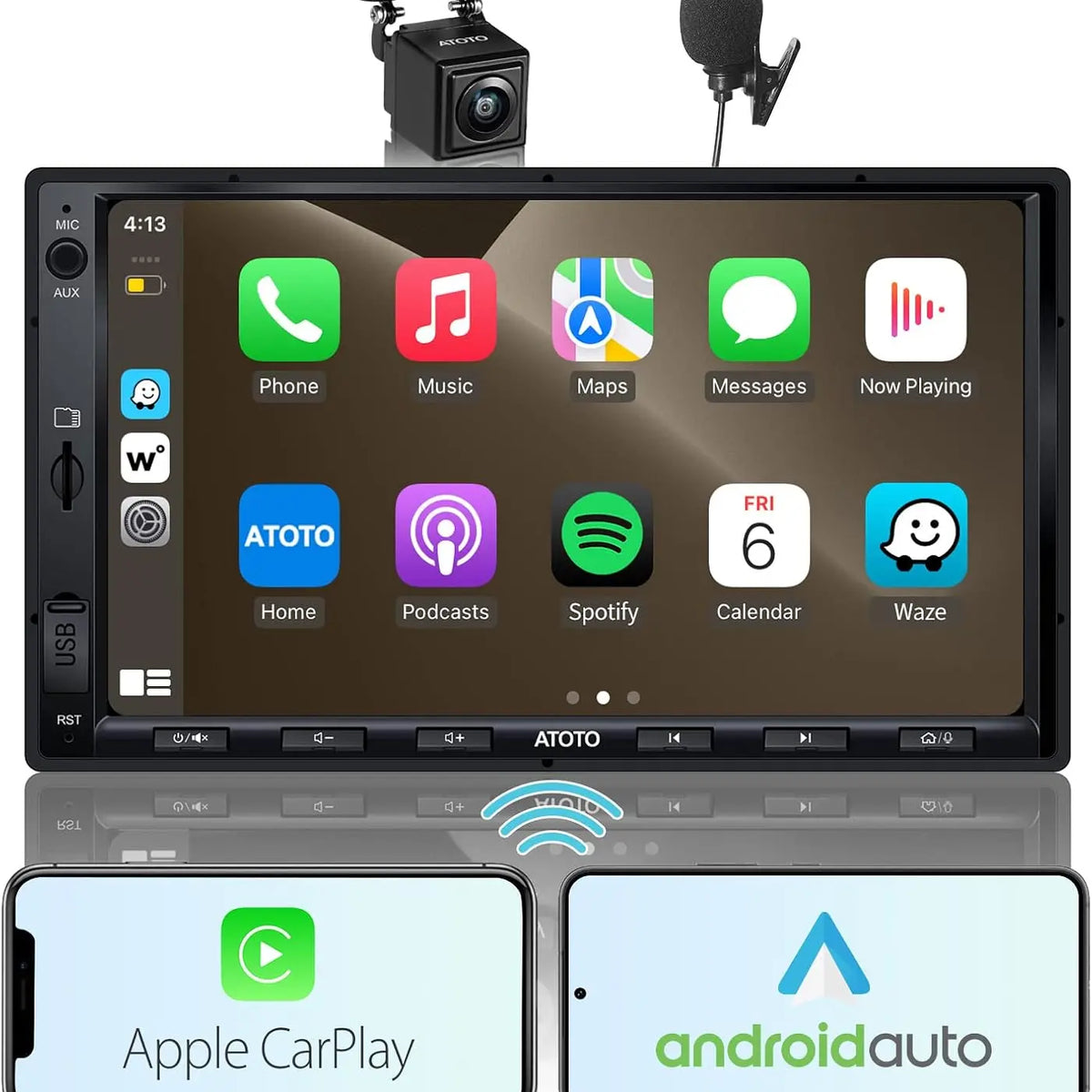 ATOTO F7G2A7WE-S01 Wireless CarPlay Double DIN Stereo