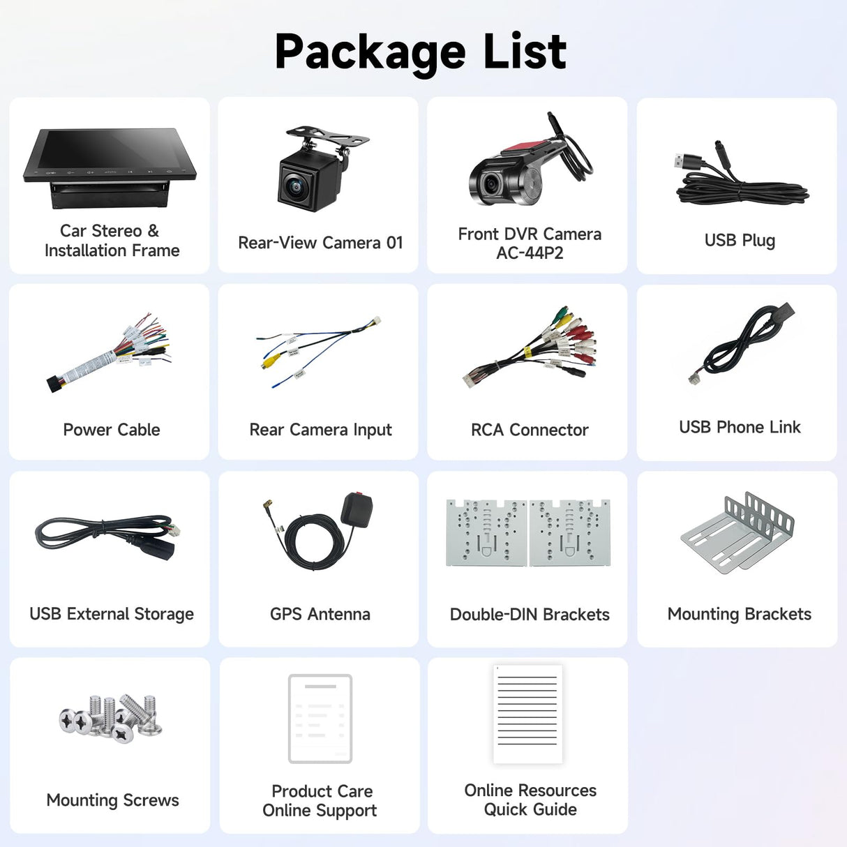 ATOTO 9" Double DIN Car Stereo, Backup Camera and DVR Dashcam, Wireless Android Auto and CarPlay, 2G+32G, GPS Tracking, Drivechat AI, WiFi, Bluetooth, USB, FM, AM, RDS, EQ