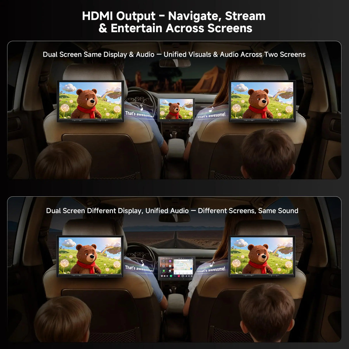 ATOTO V10G211OC-S04 10” QLED Android Double DIN Car Stereo, Wireless CarPlay & Android Auto, Includes Front Dash Cam & Backup Camera, Car Karaoke, Pro DSP 4V Pre-Out, HDMI Out, aptX HD Bluetooth, 4G LTE