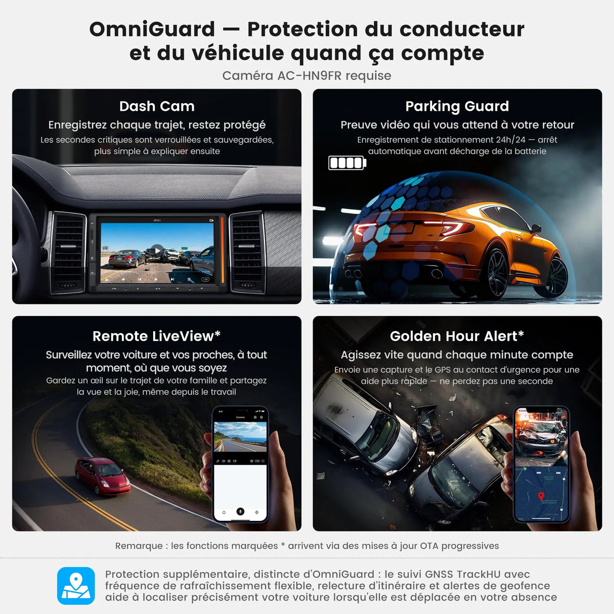 ATOTO S84G2D7PB 7" Autoradio Android 2 DIN Écran Tactile avec Éclairage d'Ambiance, Alerte de Collision d'Urgence, Surveillance de Stationnement, DSP Hi-Fi avec Sorties 4V