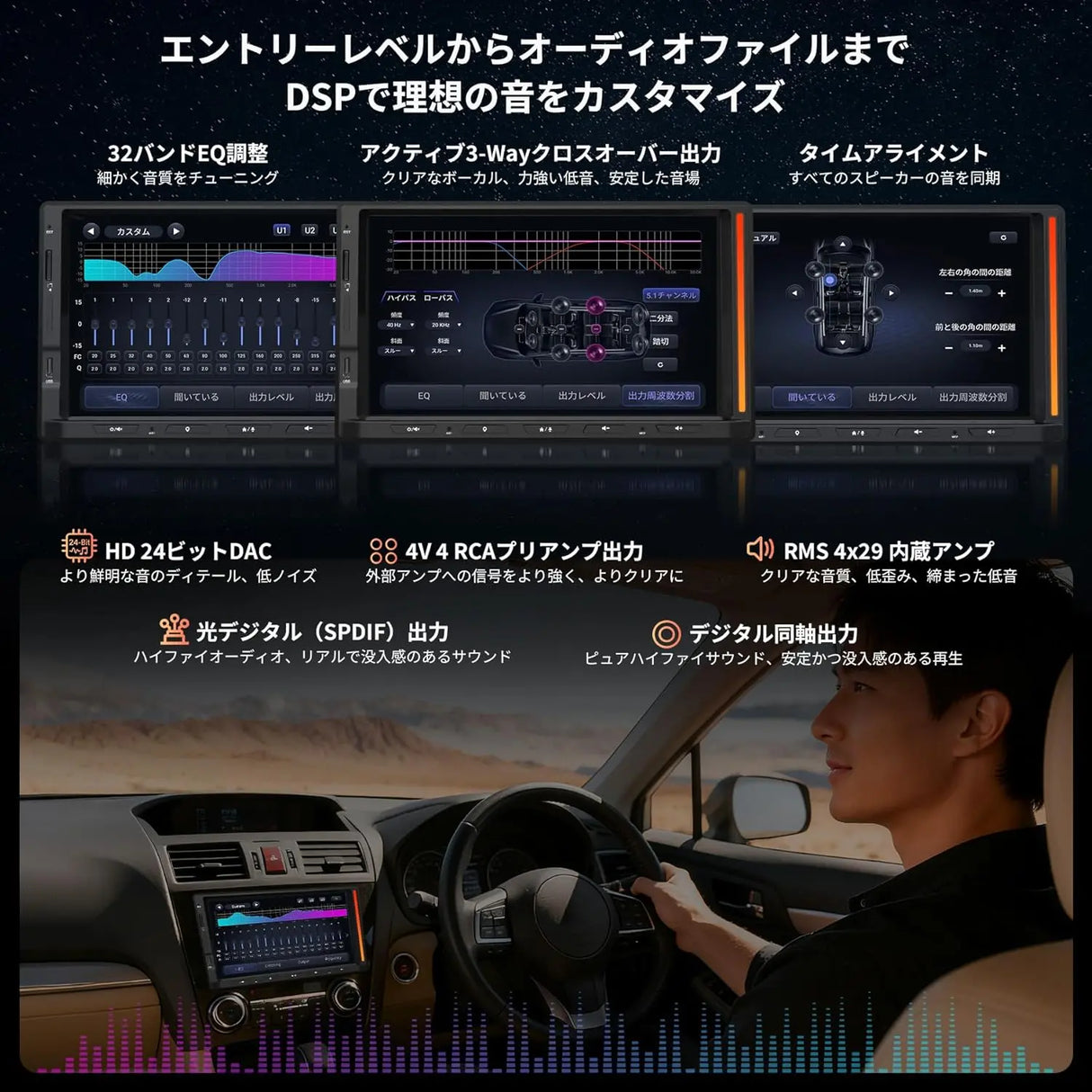 ATOTO V10G2D7OC Android14 ディスプレイオーディオ 2DIN 7インチ カーナビ 6GB+128GB 8コア、4G LTE/Wi-Fi、ワイヤレスCarPlay & Android Auto、DSP内蔵、HDMI出力、4カメラ対応【整備済み品】