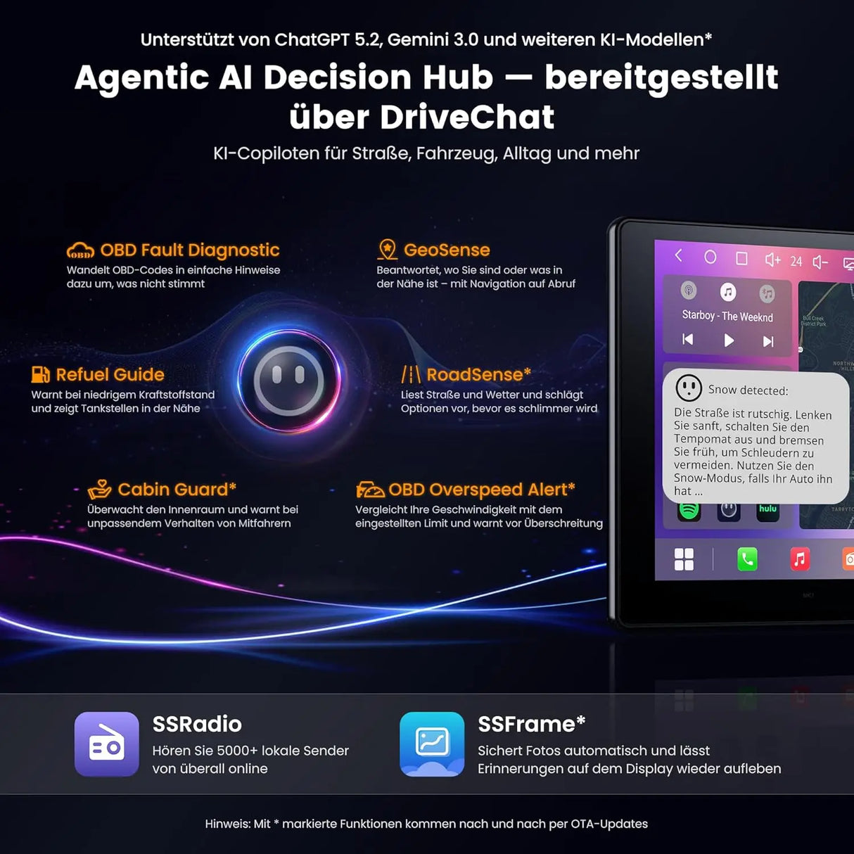 ATOTO S84G211P-S01 10.1 Zoll QLED Android Doppel-DIN Autoradio, kabelloses CarPlay und Android Auto, 4G LTE, WiFi/USB-Tethering, Hi-Fi DSP mit 4V Vorverstärkerausgang, mit Rückfahrkamera, 4G+64G