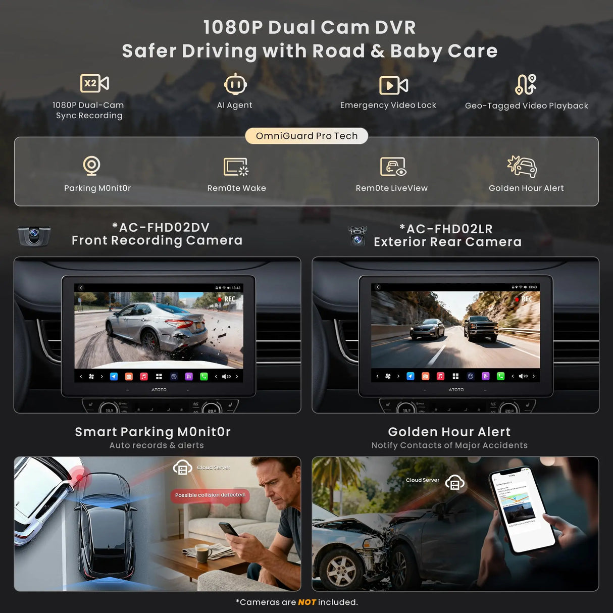 ATOTO X10DG209E 9" QLED DAB Autoradio 2 Din Android, 8+128G, Wireless CarPlay & Android Auto, 4G LTE, AI Voice Assistant, GPS Tracking, Dual MIC & Bluetooth, LRV, 36-Band EQ, HDMI Input