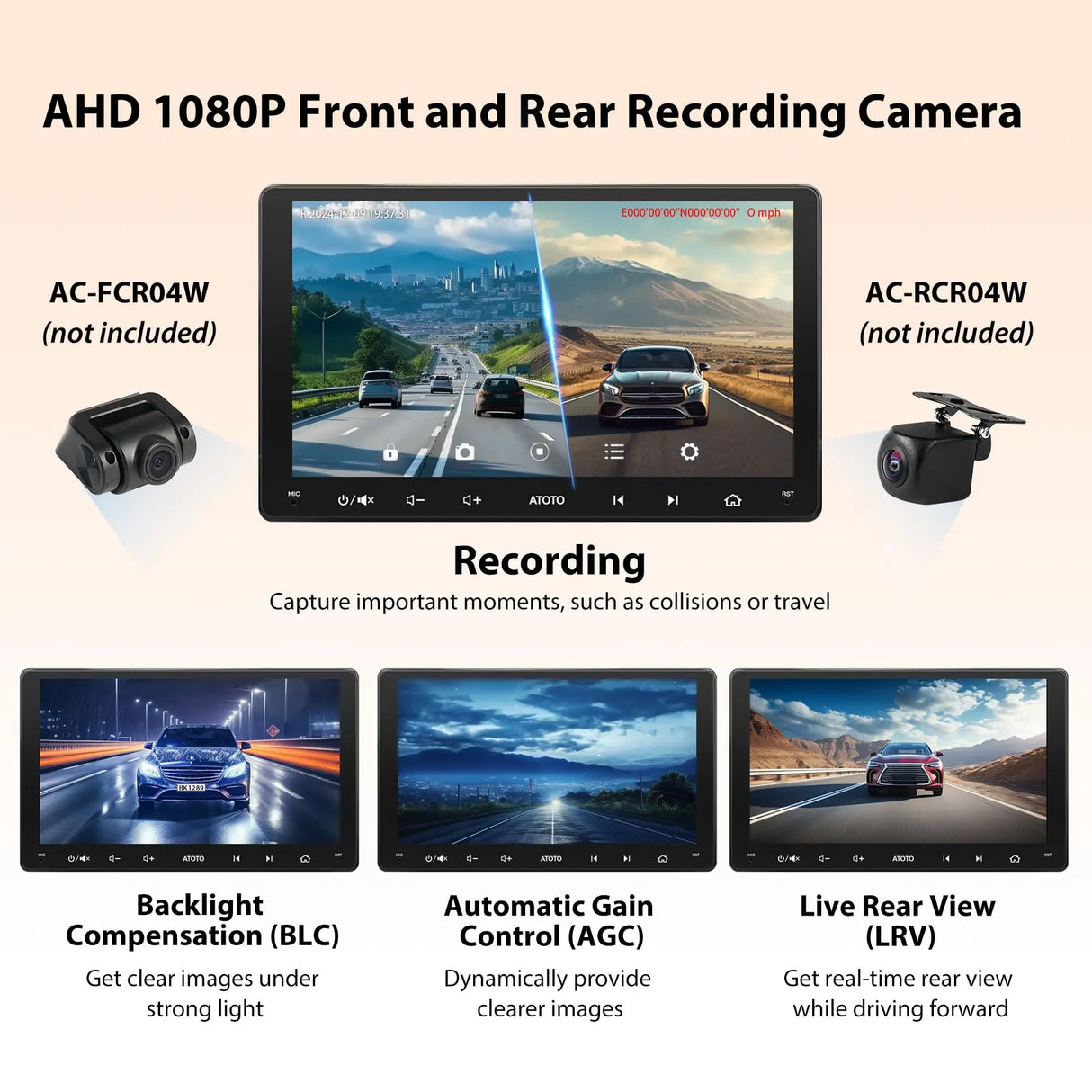 ATOTO S8G2094MS 8-Core 9" Android Double Din Car Stereo, QLED Touchscreen, Wireless CarPlay & Android Auto, Dual Bluetooth, GPS Tracking, SCVC,4G LTE/WiFi&BT&USB Tethering