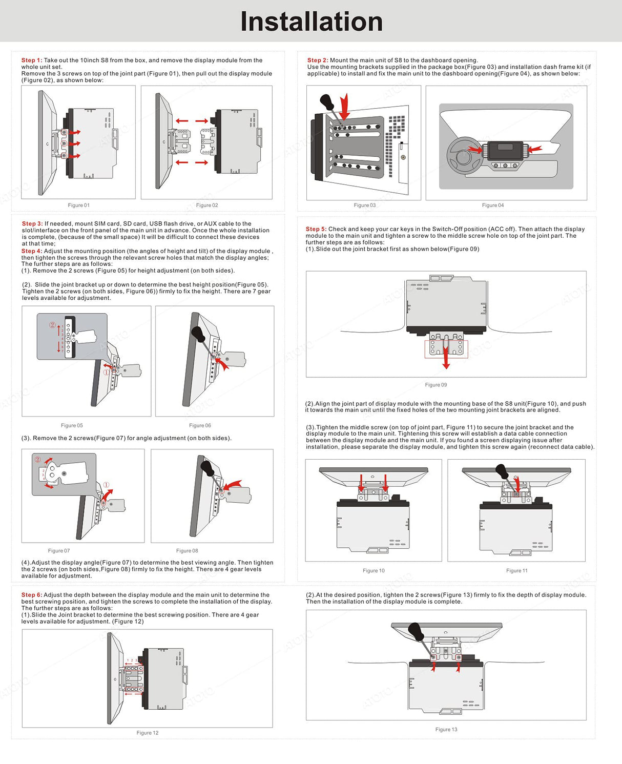ATOTO S8G2109UP-N 10.1" QLED Car Stereo - Wireless CarPlay & Android Auto, 6GB RAM/128GB Storage, 4G LTE, Dual Bluetooth aptX HD, Virtual Surround View (VSV), Live Rear View (LRV), Gesture Control, In-Dash Multimedia Receiver