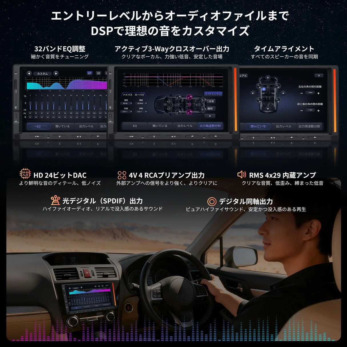 ATOTO V10G2D7OC Android14 ディスプレイオーディオ 2DIN 7インチ カーナビ 6GB+128GB 8コア、4G LTE/Wi-Fi、ワイヤレスCarPlay & Android Auto、DSP内蔵、HDMI出力、4カメラ対応【整備済み品】