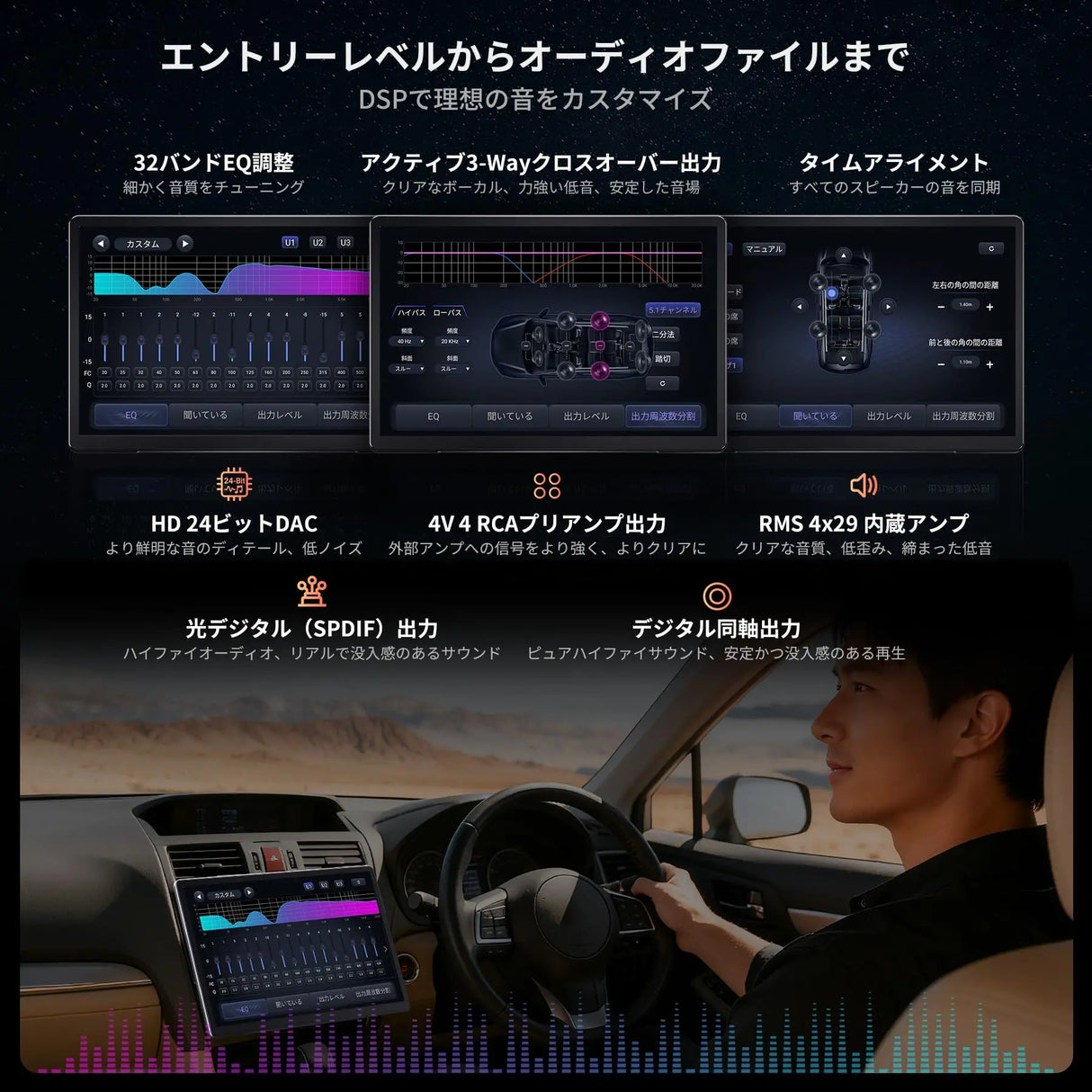ATOTO V10G141OC 14.1インチ QLED大画面ディスプレイオーディオ | Android14 AIカーナビ | 車内カラオケ・4カメラ同時録画対応 | ワイヤレスCarPlay & Android Auto | 家族旅行に最適