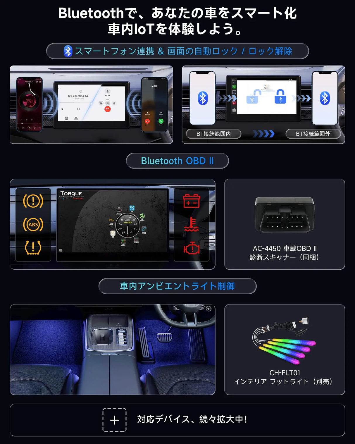 ATOTO CB4CT Android Box【AI Box ワイヤレスアダプター】CarPlay・Android Auto対応 2GB+16GB 動画配信対応(YouTube/Hulu/Spotify) 車載マルチメディアボックス デュアルWi-Fi・デュアルBluetooth AIアシスタント HDMI出力 USB対応 プラグ&プレイ OTAアップデート OBD II搭載 モデル