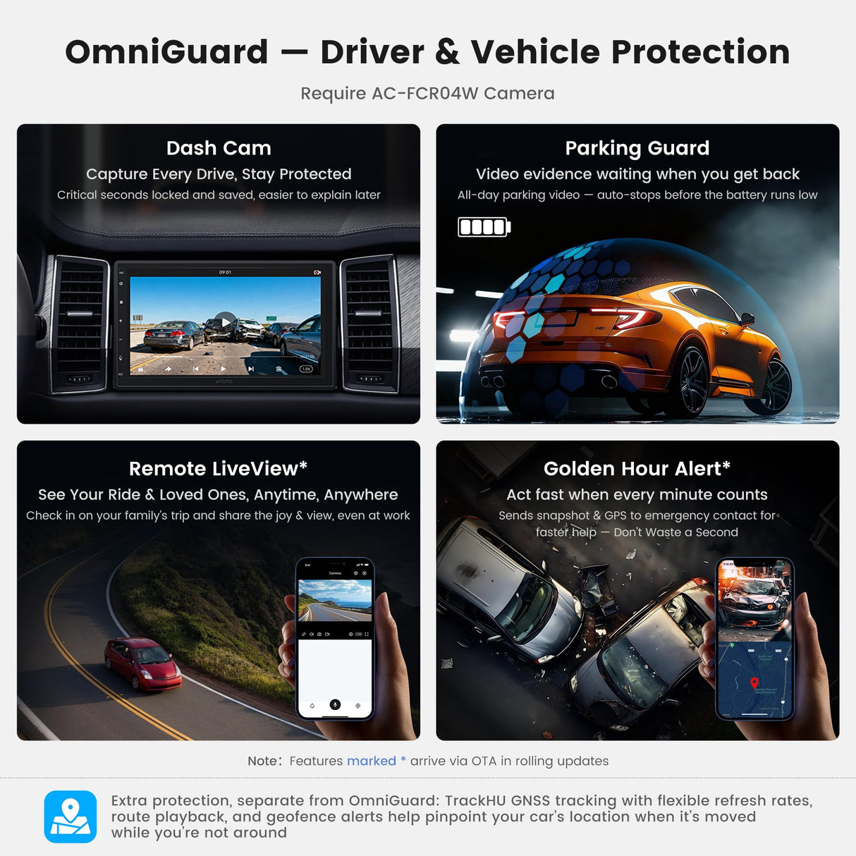 ATOTO A7G2B7PKL 7" QLED Double Din Car Stereo – Android 13, 4GB+64GB, 8-Core, Wireless CarPlay & Android Auto, 4G LTE, Wi-Fi/USB, Hi-Fi DSP with 4V Pre-Outs, SCVC/LRV, GPS Tracking, Agentic AI