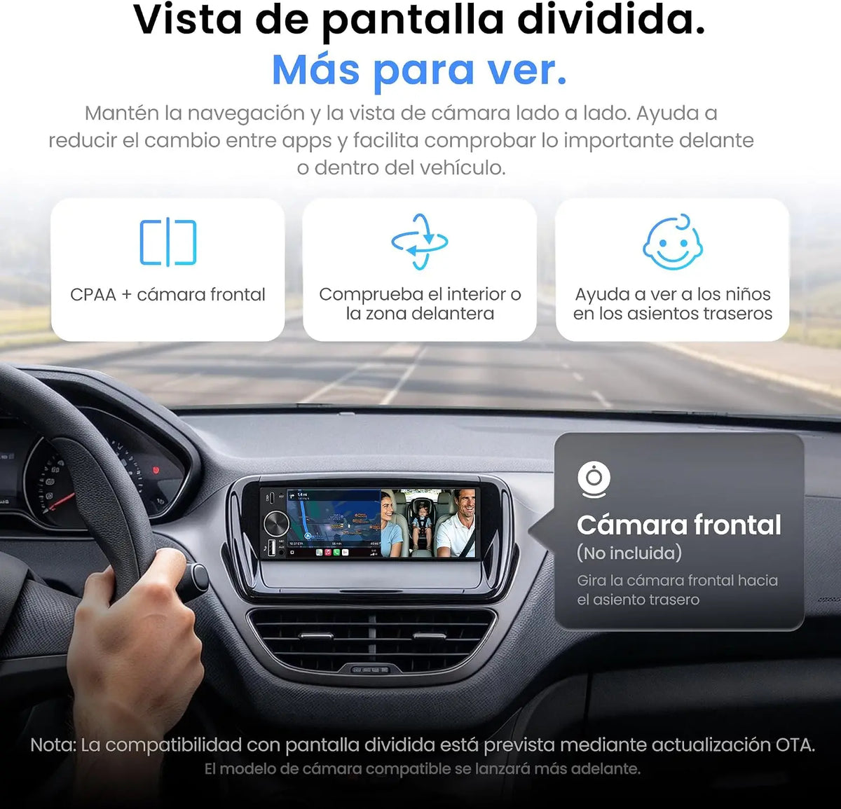 ATOTO F7G1A6WE-S01 Radio de Coche 1 DIN 6,28" con Pantalla Táctil, Apple CarPlay y Android Auto Inalámbricos