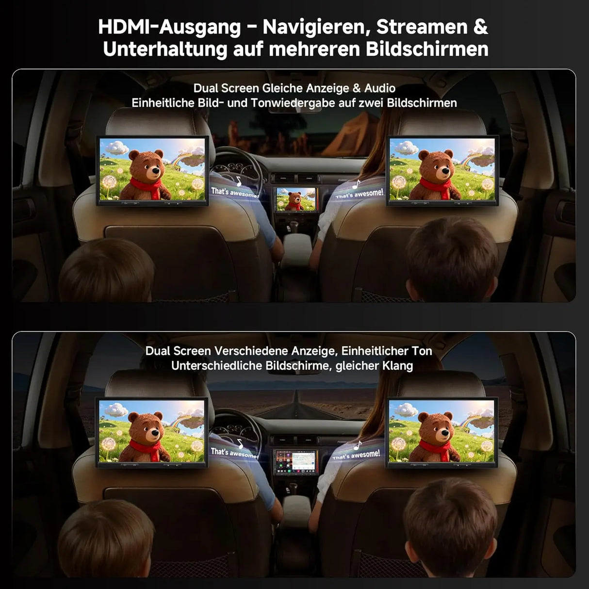 ATOTO V10G2D7OC 7 Zoll Android 2 DIN Autoradio mit Wireless CarPlay & Android Auto, Karaoke im Auto, aptX HD Bluetooth 5.4, DSP Audio 7.1.2, Ambientebeleuchtung, 4G LTE/WLAN, Agentische KI