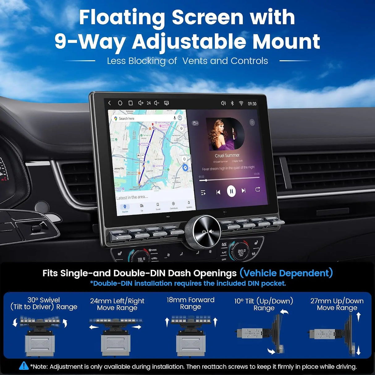 ATOTO S8 Gen4 10.1" Floating Single DIN & Double DIN Android Car Stereo
