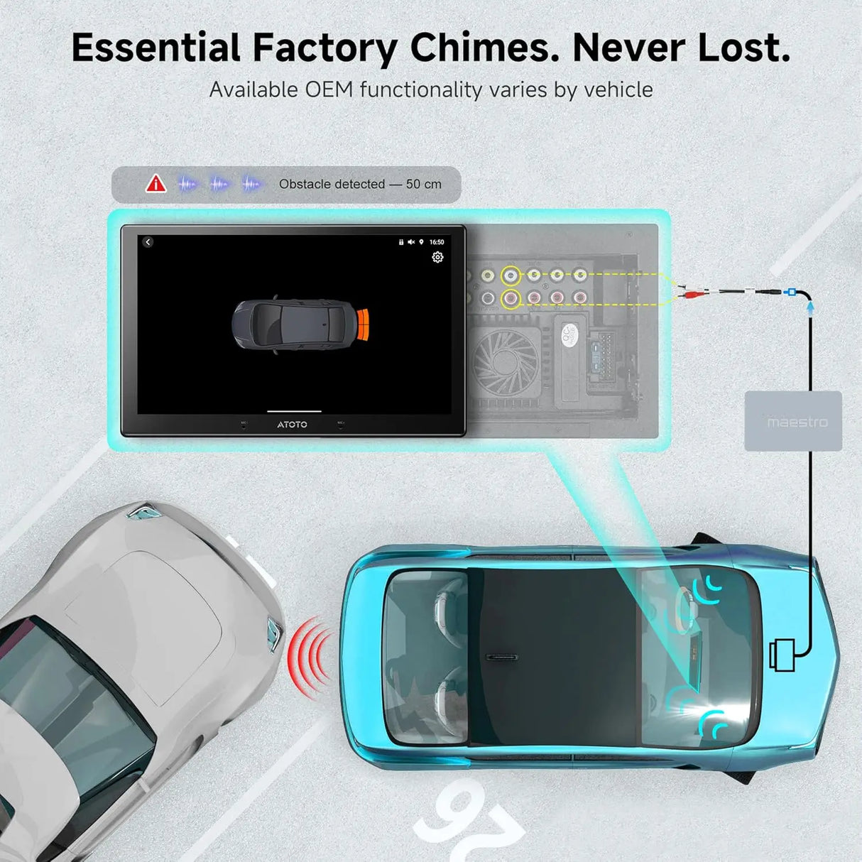 ATOTO AC-ADSX10 ADS Protocol Decoder Wiring Harness for X10 Series Car Stereo: Retain Functions, Real-Time Data, Stable Transmission, Plug & Play (Requires ADS-MRR/MRR2)