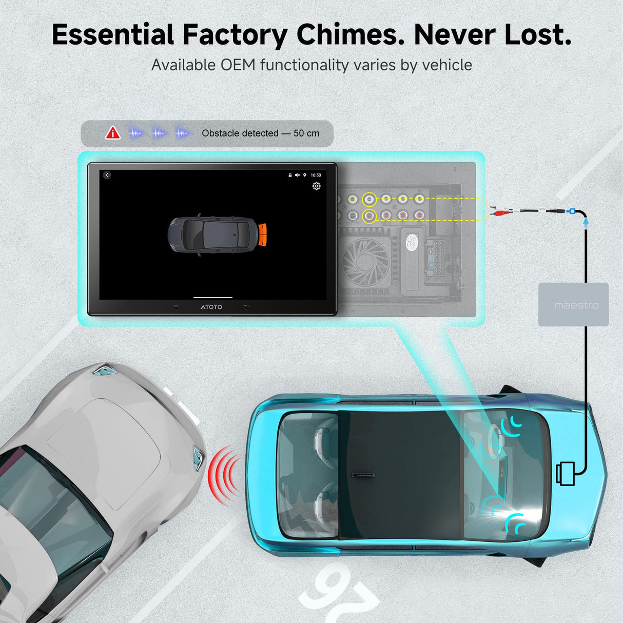 ATOTO AC-ADSX10 ADS Protocol Decoder Wiring Harness for X10 Series Car Stereo: Retain Functions, Real-Time Data, Stable Transmission, Plug & Play (Requires ADS-MRR/MRR2)