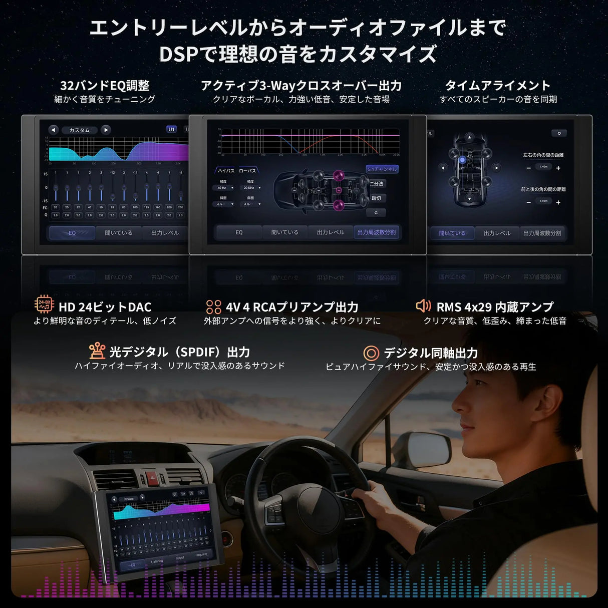 ATOTO V10G225OC|新型 V10 Android14 2DIN 12.5インチ QLED AIカーナビ・8コア/6GB+128GB・4G LTE/Wi-Fi・CarPlay&Android Autoワイヤレス対応、4カメラ録画・車内カラオケ・Pro DSP/32バンドEQ搭載、家族旅行にも最適