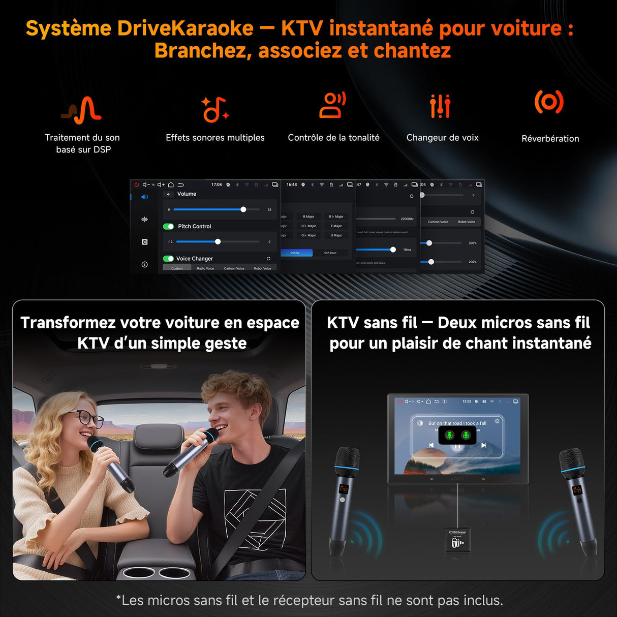 ATOTO V10G211OC 10" Autoradio 2DIN Android, 6GB+128GB, Bluetooth 5.4/Wi-Fi, CarPlay & Android Auto sans fil