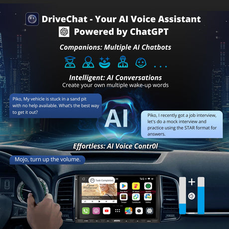 ATOTO S8G2A79UN 7" QLED Radio 2 DIN Android con CarPlay y Android Auto Inalámbricos, Asistente de Voz AI, GPS Integrado, 4G LTE, 6GB+128GB, Doble Bluetooth