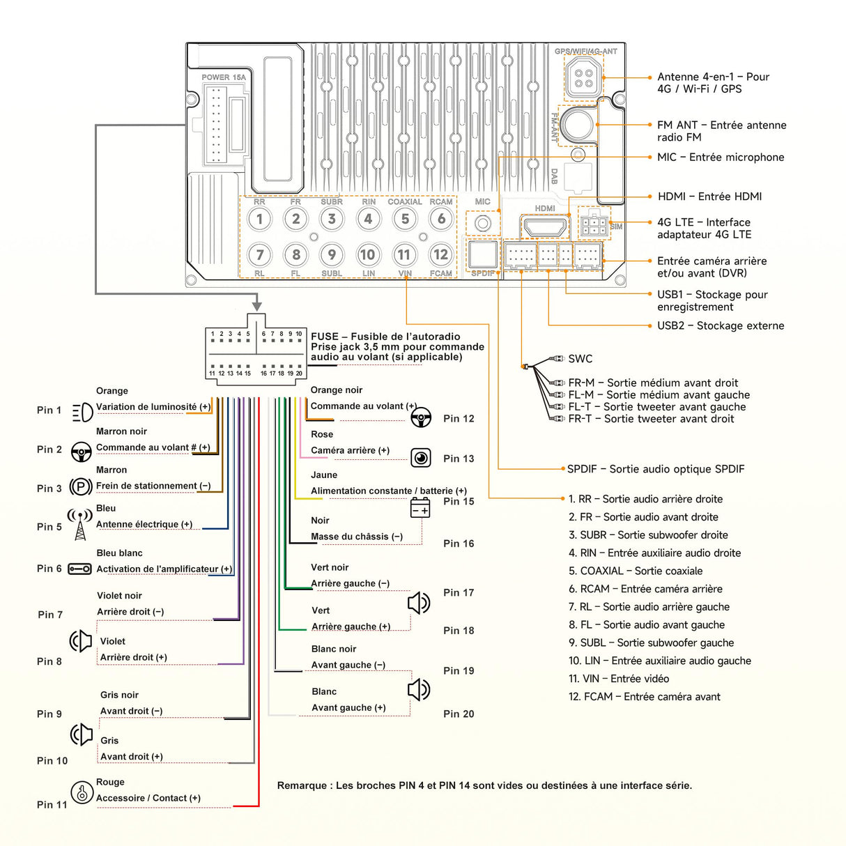 ATOTOOUT Autoradio Double Din 9 Pouces X10, écran Tactile QLED 8G+128G, CarPlay sans Fil, Android Auto, Android avec 4G/Wi-FI/BT/USB, DSP, AMP, SUB, GPS, entrée caméra Avant et de recul 1080P