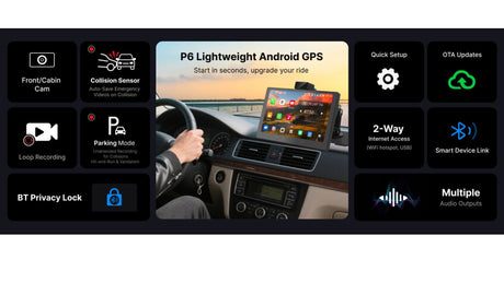 P6 portable CarPlay screen