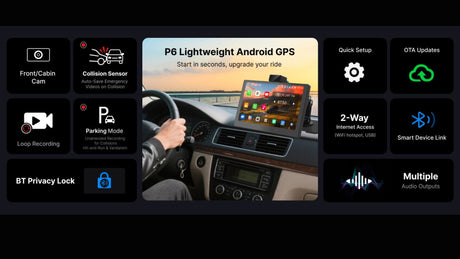 p6 portable carplay screen