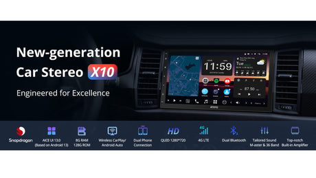 X10 bluetooth radio for car