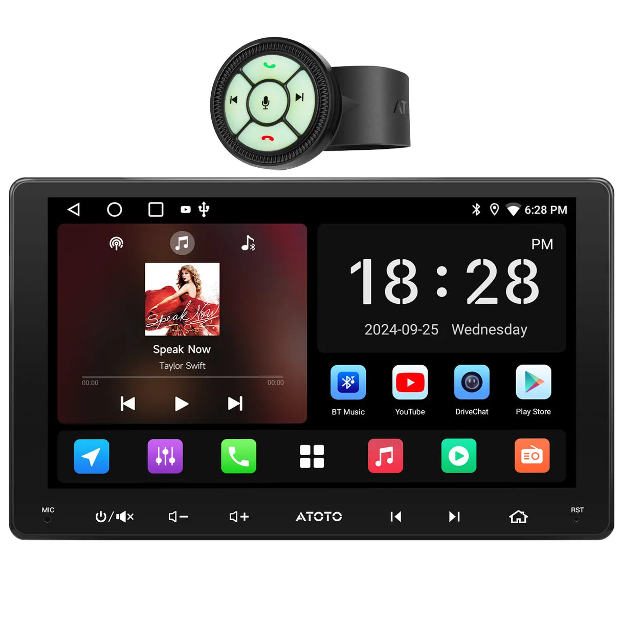 ATOTO 9in 2Din Android Car Radio Stereo Wireless Android Auto & CarPlay,Blutooth