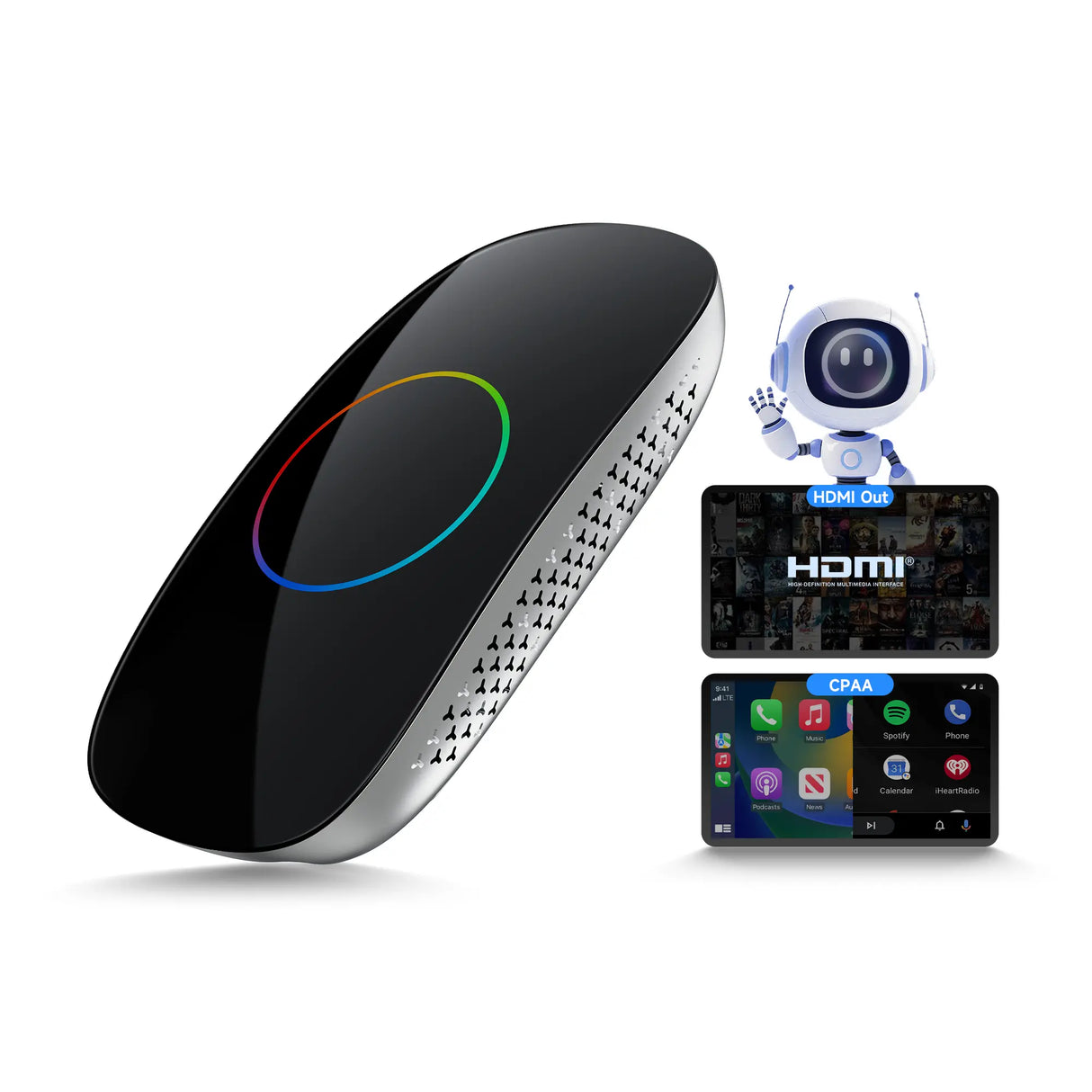 Wireless CarPlay Adapter, Magic AI Box with HDMI Output