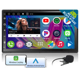 ATOTO A6G2B7PL 8-Core 4G+64G 7-Inch Android Double DIN Car Stereo, 4G LTE, Wireless CarPlay/Android Auto, QLED Touchscreen, WiFi/BT/USB Tethering, Dual Bluetooth, 36-Band EQ, AI Chat, DSP/LRV/SWC