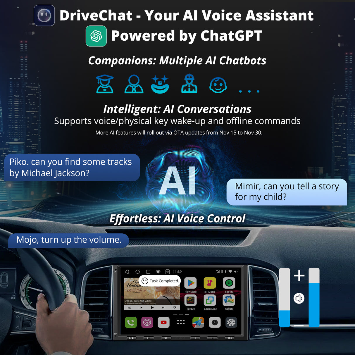 ATOTO S8G2A79UN 7" QLED Double Din Car Stereo with Wireless CarPlay & Android Auto, AI Voice Assistant, GPS Tracking, Built-in 4G LTE, VSV & LRV, 6G+128G, 4×49W Amplifier, Dual Bluetooth