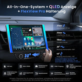 [12,5" QLED] ATOTO X10G125E Android-Autoradio mit 1 DIN & Doppel DIN, Floating-Display, KI-Vision, 7.1.2 Audio, 4V RCA, HDMI-IN, 8G+128G, 4G LTE