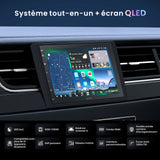 ATOTO X10G2B7E-R3 7" QLED Autoradio Android 2 Din, 8+128G, Carplay sans Fil & Android Auto, 4G LTE, Assistant Vocal IA, Suivi GPS, Microphone Double & Bluetooth,Dash Cam, LRV, Entrée HDMI