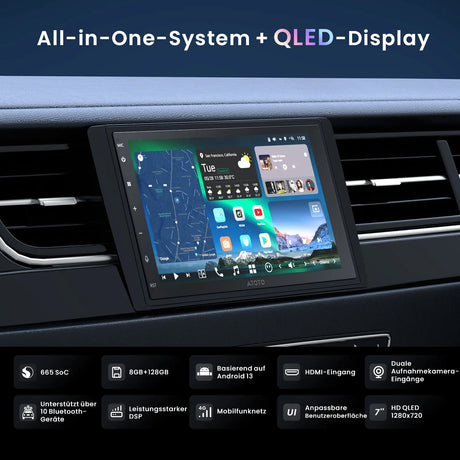 ATOTO 7'' Double 2Din X10 Android 8G+128G Car Stereo Carplay AI Vision Dual Cam