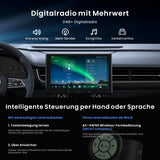 ATOTO X10 Android-Autoradio mit GPS, 10-Zoll-Display, 4G LTE, KI-Assistent sowie Front- und Rückfahrkamera