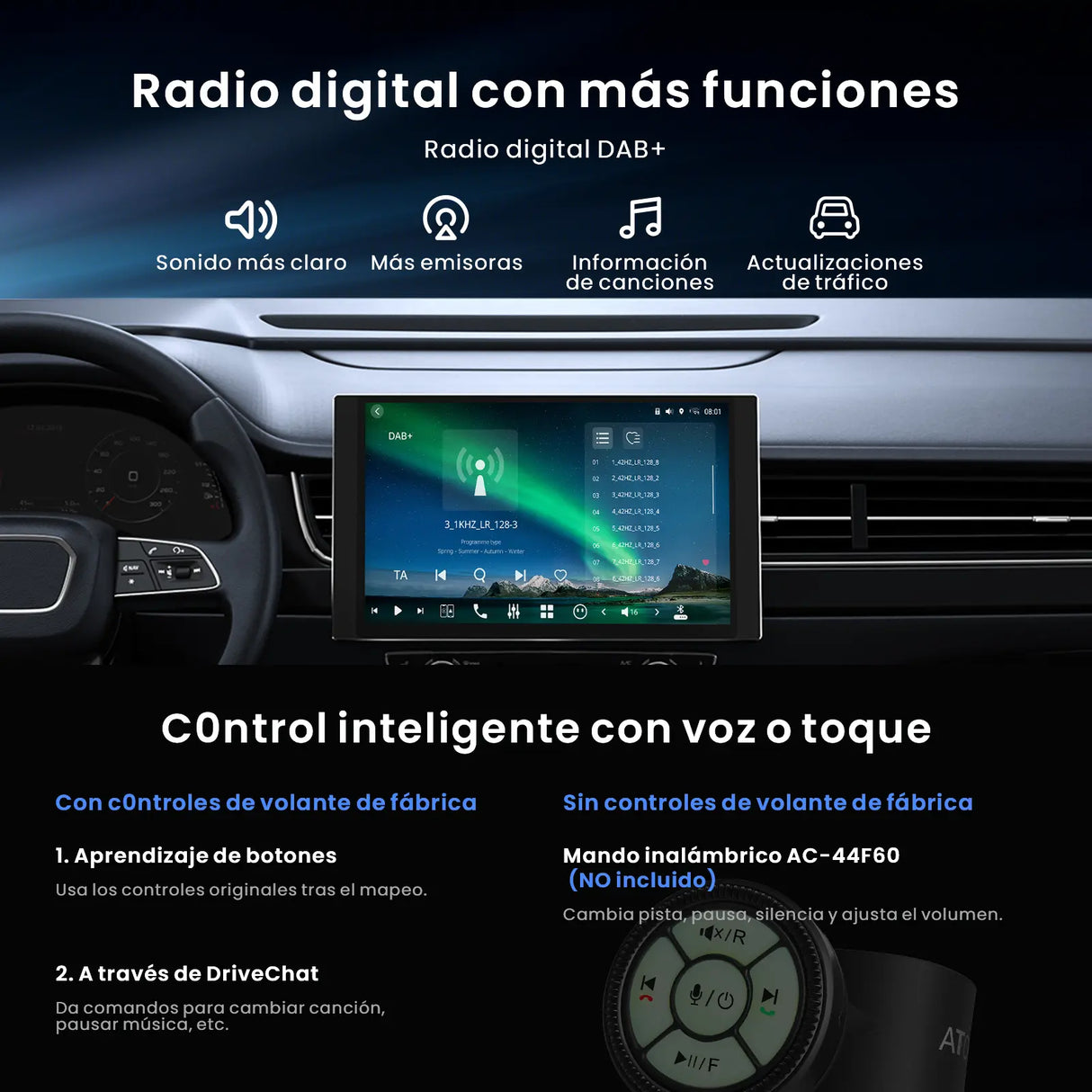ATOTO X10G125E Android-Autoradio mit 1 DIN & Doppel DIN, Floating-Display, KI-Vision, 7.1.2 Audio, 4V RCA, HDMI-IN, 8G+128G, 4G LTE [12,5" QLED]