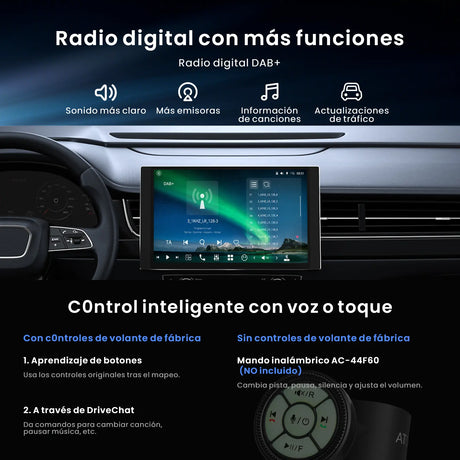 ATOTO X10G125E Android-Autoradio mit 1 DIN & Doppel DIN, Floating-Display, KI-Vision, 7.1.2 Audio, 4V RCA, HDMI-IN, 8G+128G, 4G LTE [12,5" QLED]
