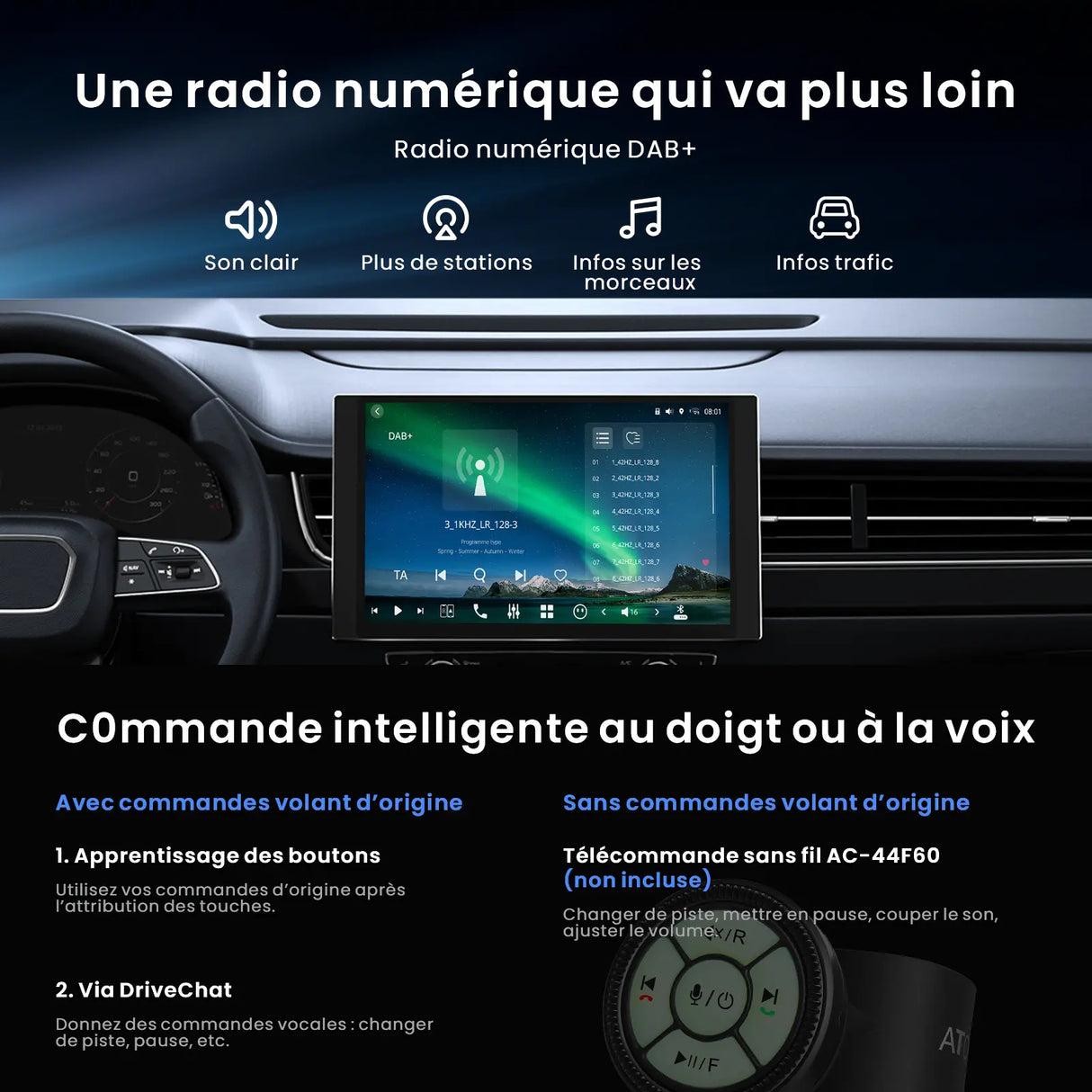 ATOTO X10G125E Android-Autoradio mit 1 DIN & Doppel DIN, Floating-Display, KI-Vision, 7.1.2 Audio, 4V RCA, HDMI-IN, 8G+128G, 4G LTE[12,5" QLED]