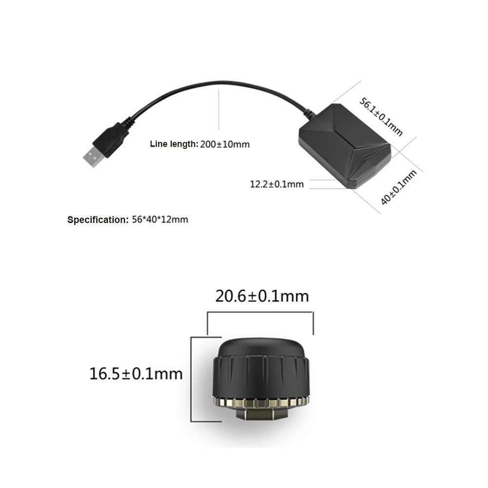 ATOTO AC-UTP1 USB TPMSタイヤ空気圧監視センサーシステム(外部センサー) - ATOTO A5&amp;A6＆S8&amp;P9&amp;X10 Androidカーステレオモデル用に指定された